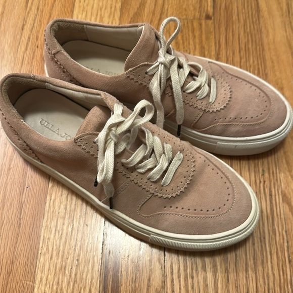 Ulla Johnson sz EU 37 US 6.5 Kai light pink suede sneakers great pre owned cond - Picture 7 of 8